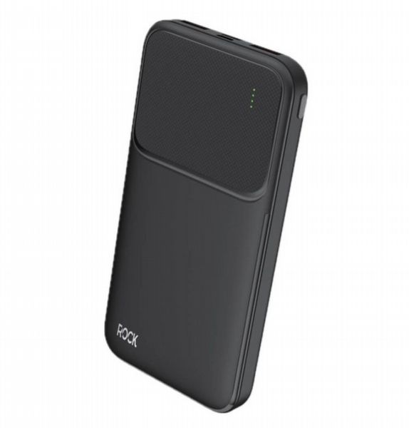 Rock Go Power 10,000 mAh Power Bank, Black