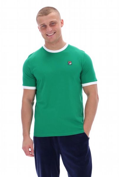 FILA MARCONI ESSENTIAL RINGER TEE MENS - JBEAN/WHITE
