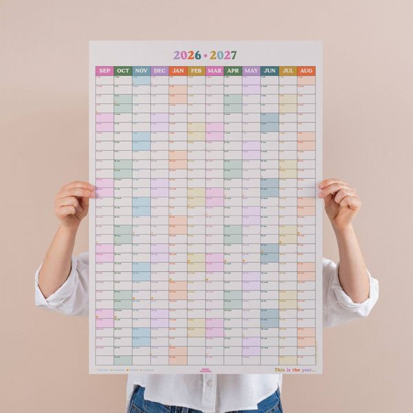 2026-2027 Portrait Academic Year Wall Planner | This Is the Year