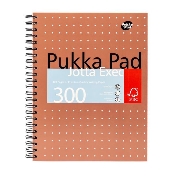 A4 Metallic Jotta - Rose Gold - 300 Page