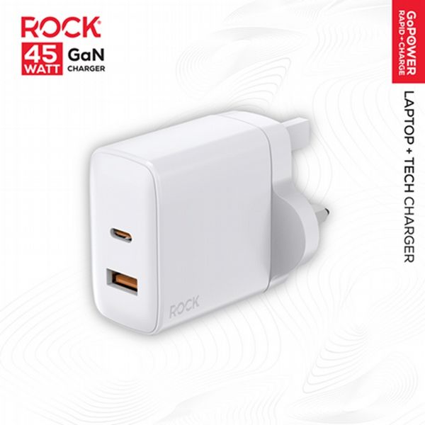 Rock Go Power 45W Dual USB/USB-C GaN charger
