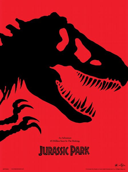 Jurassic Park Red 30 x 40cm Collector Print