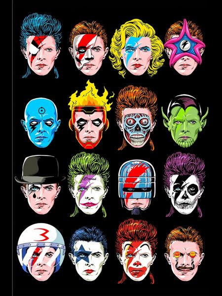 Butcher Billy Floating Heads of David Bowie 61 x 91.5cm Maxi Poster