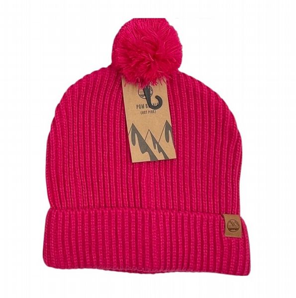 Six Peaks Pom Beanie (Hot Pink)